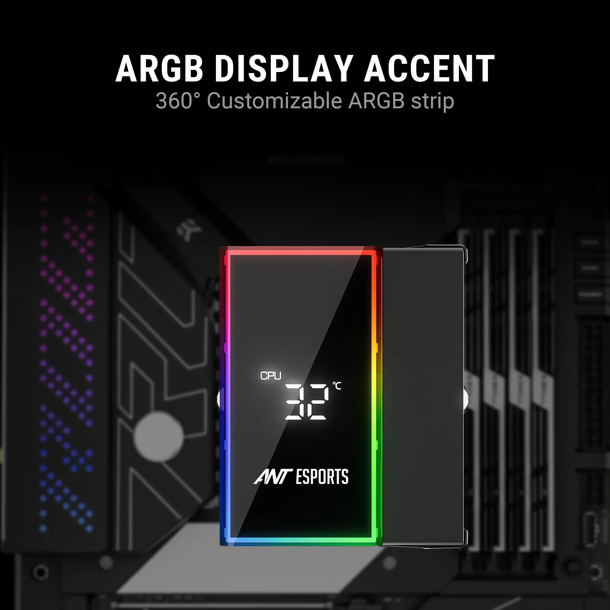 Ant Esports CPU Cooler Air V4 Digital ARGB view 6